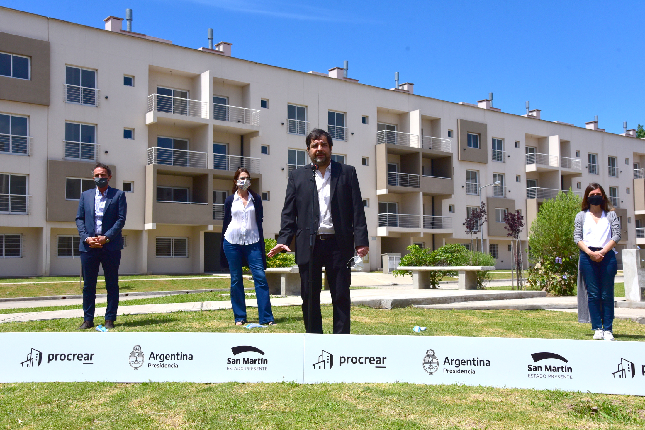 San Martín inauguró un desarrollo urbanístico Procrear con 335 viviendas