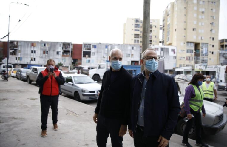 Rodríguez Larreta visitó Fuerte Apache junto a Valenzuela