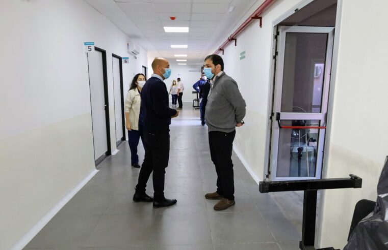 Moreira recorrió las nuevas instalaciones del Hospital Marengo