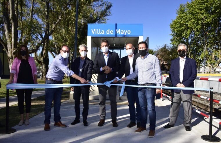 “Estamos felices de inaugurar la estación de Villa de Mayo”