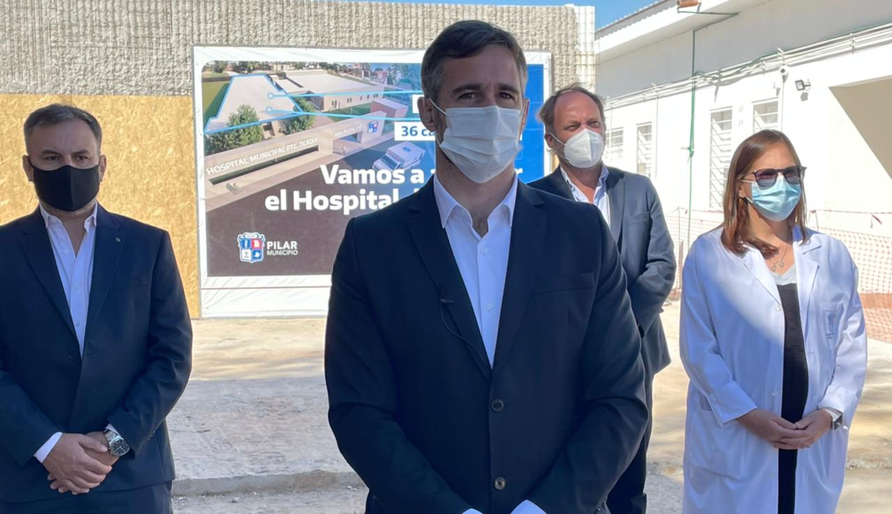 Achával compartió la ampliación del Hospital de Derqui con Alberto y Kicillof