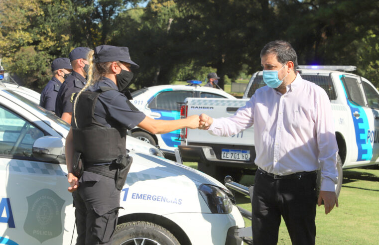 Moreira presentó 30 patrulleros nuevos para San Martín