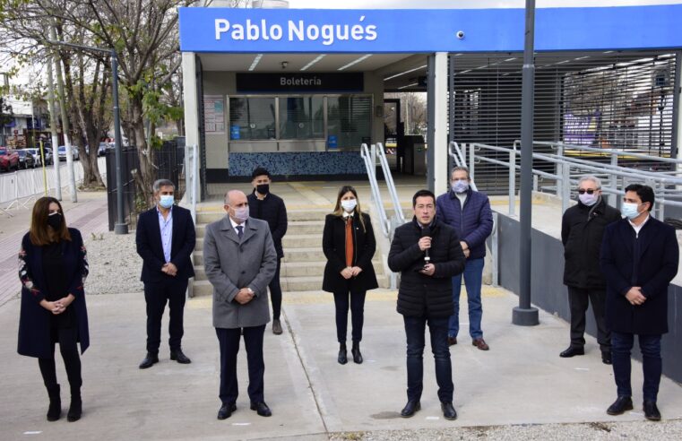 Nardini y Guerrera inauguraron la cuarta estación renovada de Malvinas Argentinas