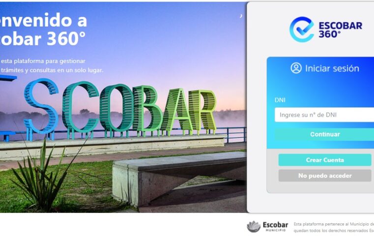 Escobar 360: la nueva plataforma para realizar trámites y acceder a servicios de manera virtual