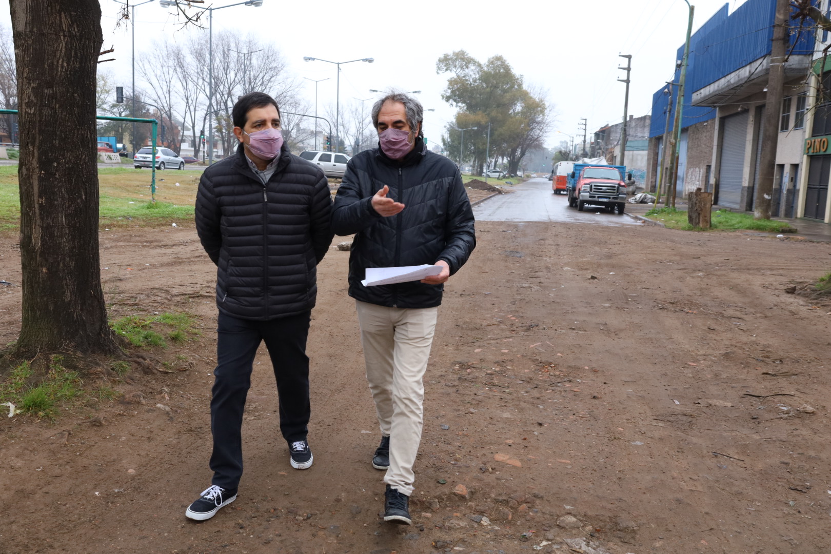 Ponen en valor la colectora de Ruta 8 en Loma Hermosa