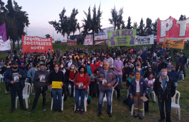 Con un acto sobre la Panamericana la izquierda propuso la reducción de la jornada laboral a 6 horas