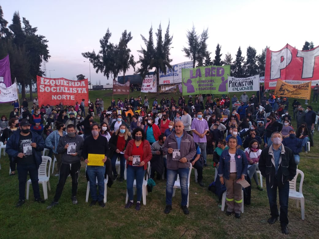 Con un acto sobre la Panamericana la izquierda propuso la reducción de la jornada laboral a 6 horas