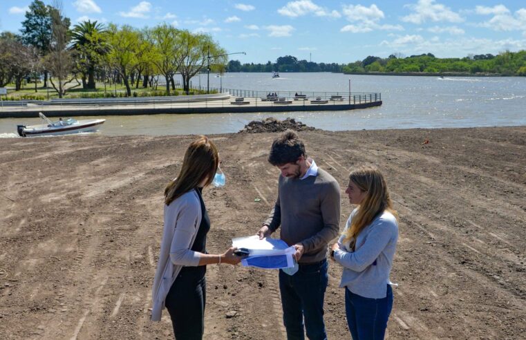 Juan Andreotti recorrió la ampliación del Parque Náutico