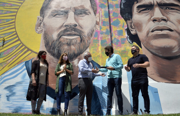 Tigre presentó el Mural del Deporte en Don Torcuato