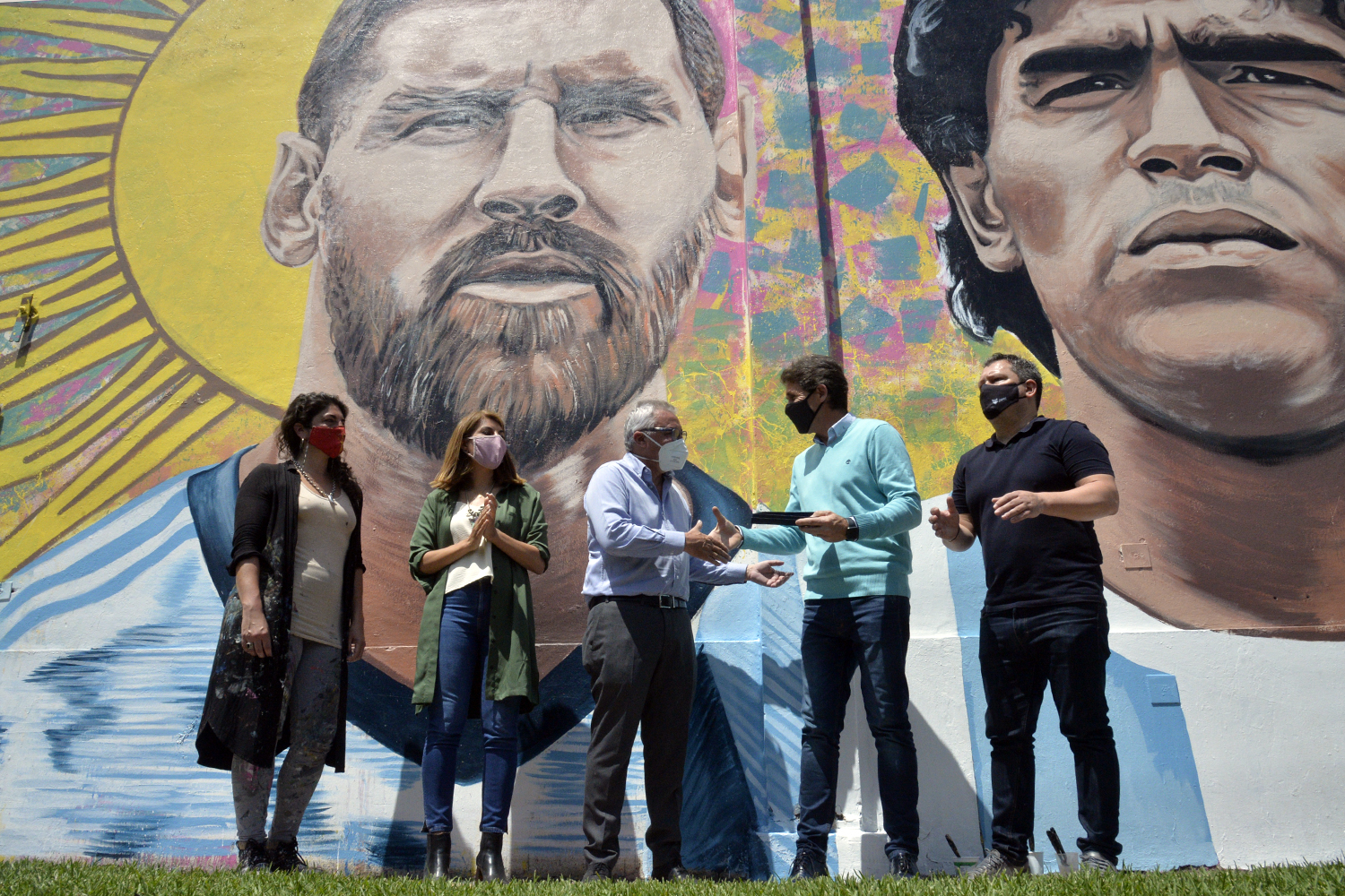 Tigre presentó el Mural del Deporte en Don Torcuato