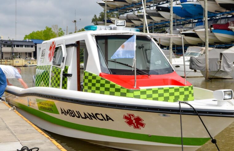 Suman nueva lancha ambulancia al sistema de salud municipal de Islas de San Fernando