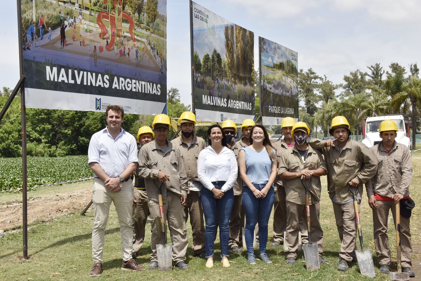 Malvinas Argentinas: Comenzó la construcción del “Parque La Laguna”