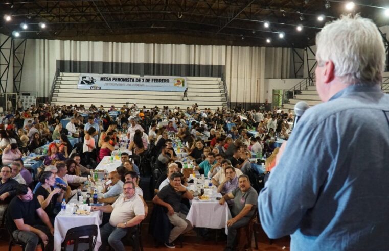 Masivo acto de cierre de la Mesa Peronista de Tres de Febrero