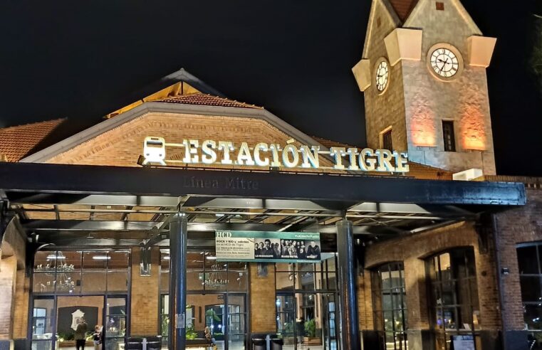 Restauraron el reloj monumental de la torre de la Estación Tigre