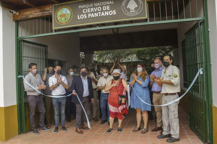 Inauguraron obras en el Parque Nacional Ciervo de los Pantanos