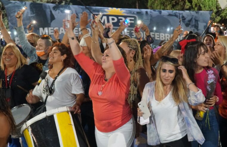 La militancia celebró el día de la mujer en Tres de febrero