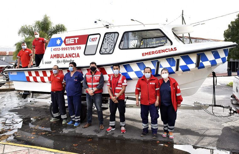 Tigre incorporó una nueva lancha ambulancia al Sistema de Emergencias 