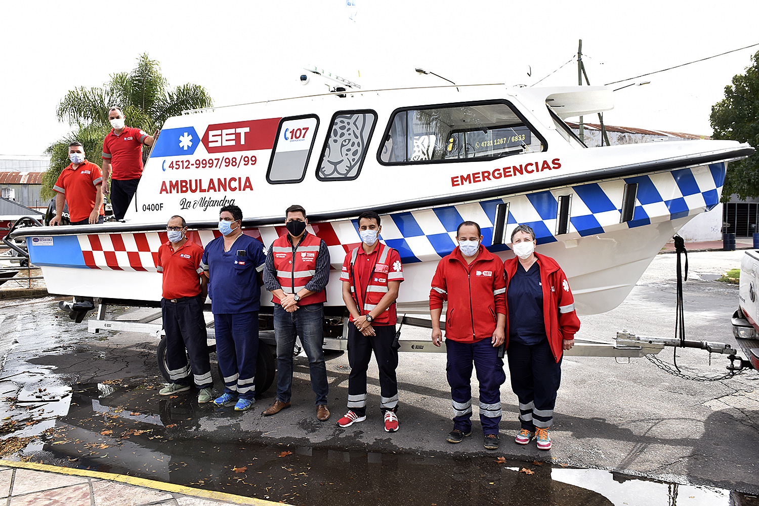 Tigre incorporó una nueva lancha ambulancia al Sistema de Emergencias 