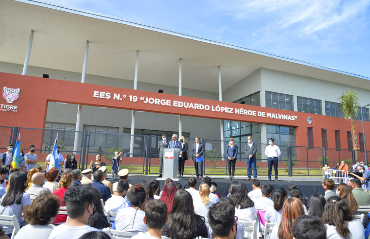 Zamora inauguró el nuevo edificio de la Escuela Secundaria Nº19 en Troncos del Talar