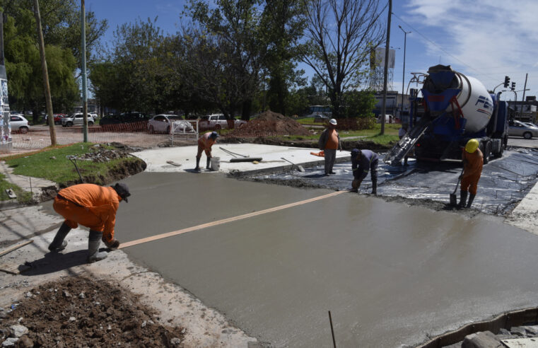 San Martín comenzó las obras en las Colectoras de Ruta 8