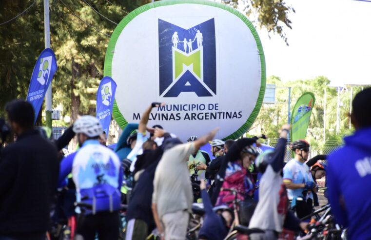 Se realizó la tradicional bicicleteada familiar en Malvinas Argentinas 