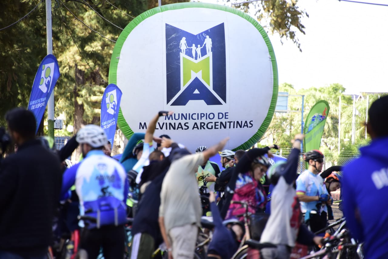 Se realizó la tradicional bicicleteada familiar en Malvinas Argentinas 