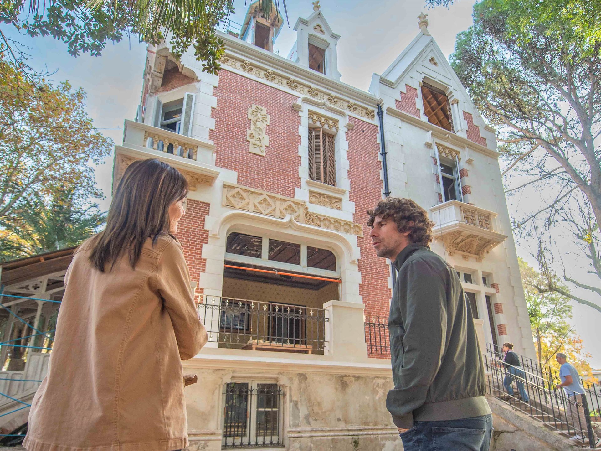 Andreotti recorrió la restauración del Palacio Otamendi