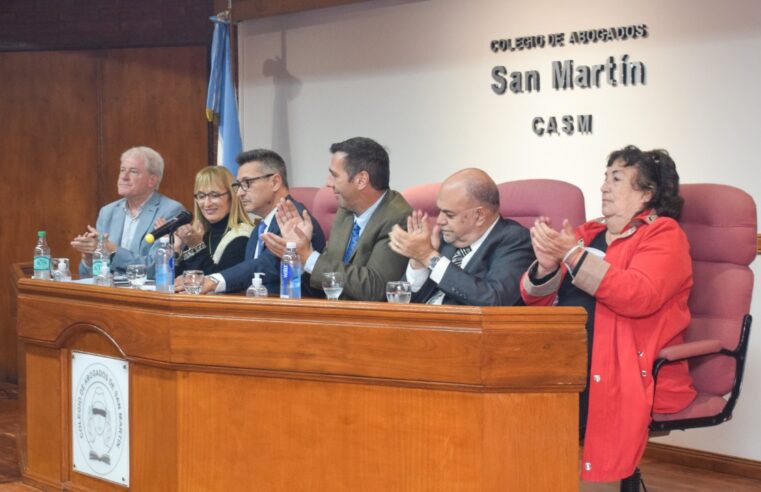 Marcos Vilaplana renovó como presidente del Colegio de Abogados de San Martín