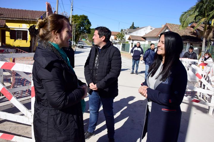 Correa y Nardini supervisaron el inicio de la obra “Nueva Avenida Diharce”