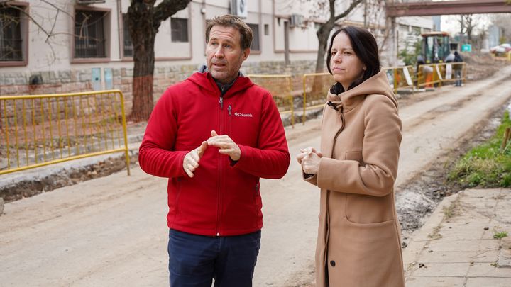 Soledad Martínez recorrió las obras del Conducto Pelliza