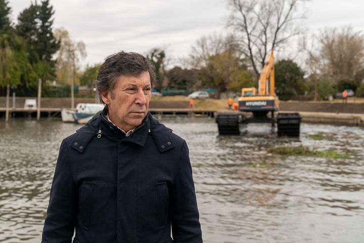 Posse supervisó el avance de obras en el Parque Público del Puerto de San Isidro