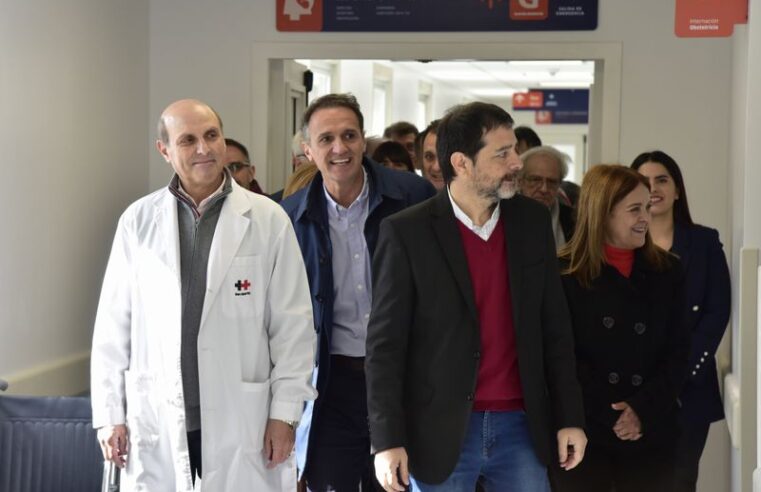 Moreira y Katopodis inauguraron las nuevas áreas de pediatría y obstetricia en el Hospital Thompson