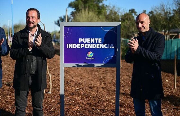 Sujarchuk y Ramil inauguraron el Puente Independencia