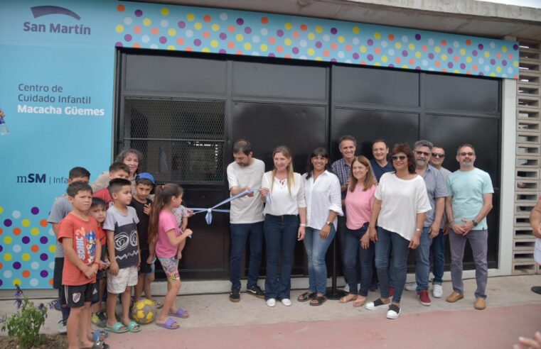 Moreira inauguró el nuevo Centro de Cuidado Infantil de Villa Hidalgo