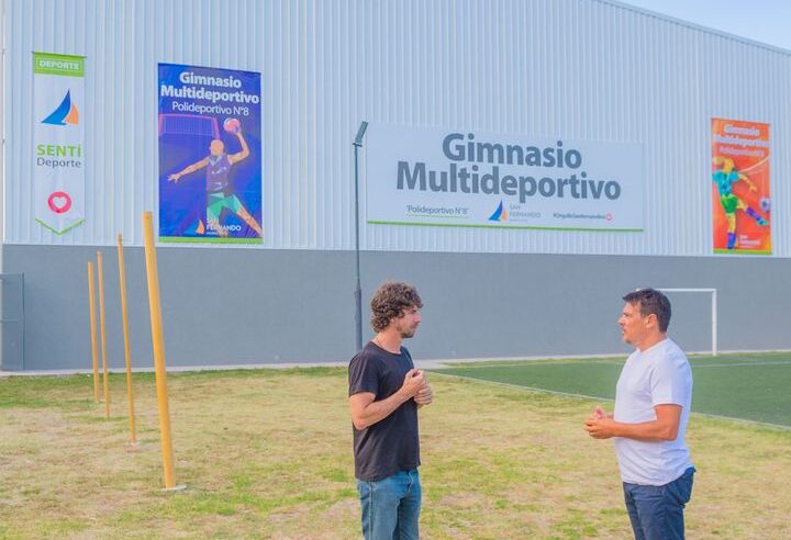 Andreotti inauguró un nuevo “Gimnasio Multideportivo” en el Poli N°8 
