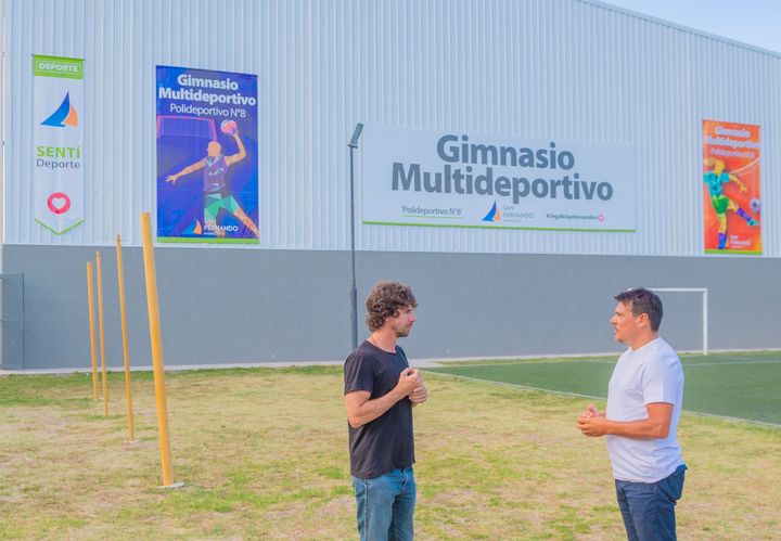 Andreotti inauguró un nuevo “Gimnasio Multideportivo” en el Poli N°8 
