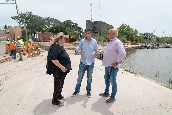 Avanzan las obras en el Parque Público del Puerto de San Isidro