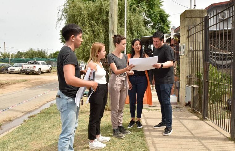 Nardini y Correa recorrieron las obras de urbanización en Tierras Altas