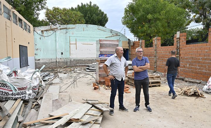 En General Pacheco, Zamora supervisó las remodelaciones de la Escuela Primaria N° 36