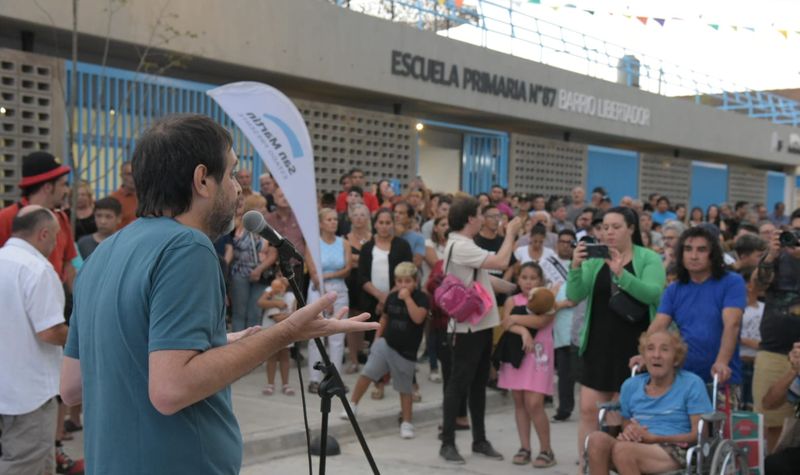 Moreira y Katopodis inauguraron la primera escuela de Barrio Libertador