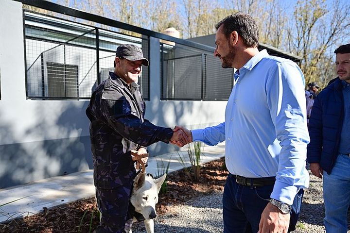 En el Polo de Seguridad de Ingeniero Maschwitz, Escobar inauguró nuevo espacio para la División Canina