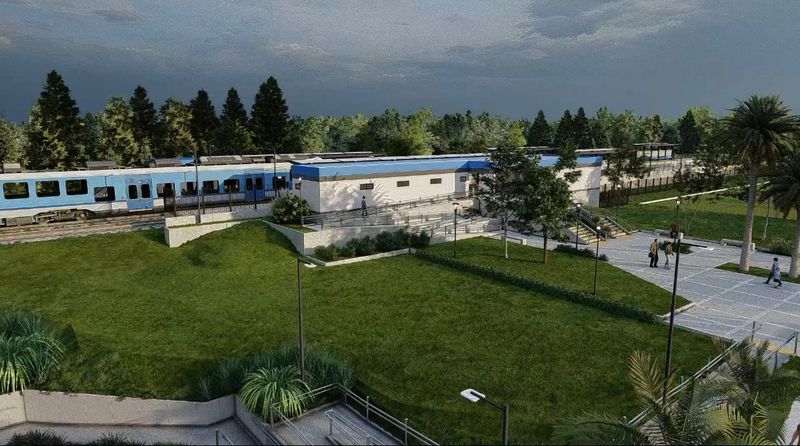 Comenzó la construcción de una nueva estación para la línea Mitre en Tigre