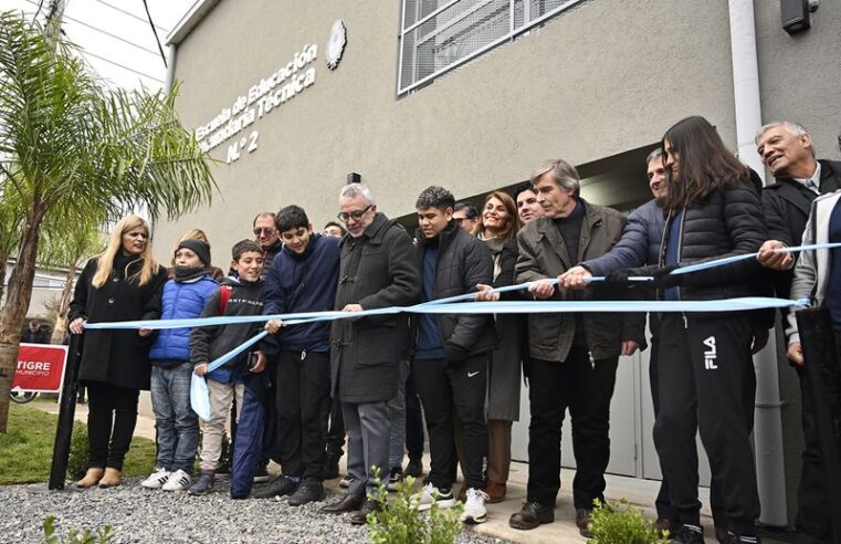Zamora inauguró la ampliación y remodelación integral de la Escuela Técnica N°2 de Ricardo Rojas