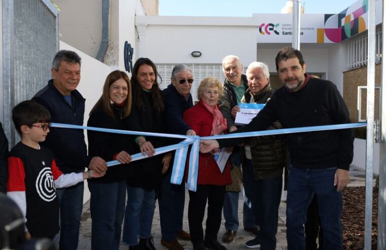 Moreira inauguró un nuevo Centro de Encuentro Comunitario en San Andrés
