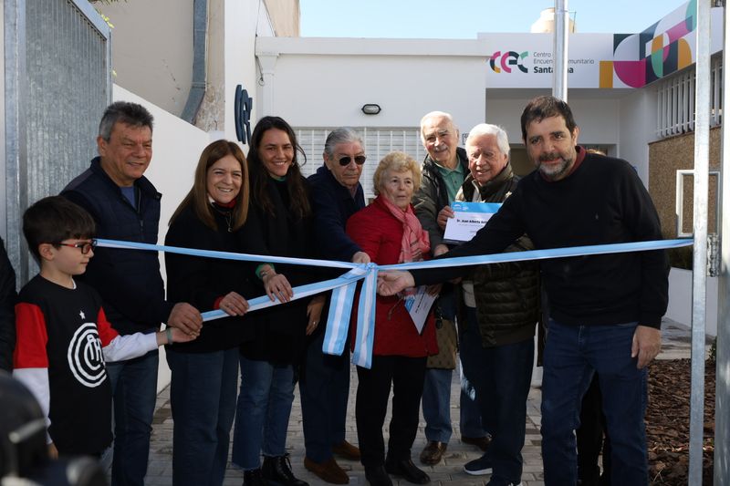 Moreira inauguró un nuevo Centro de Encuentro Comunitario en San Andrés