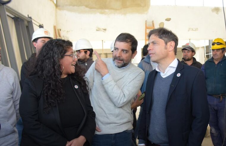 Moreira y Kicillof recorrieron las obras del Parque Escuela Costa Esperanza