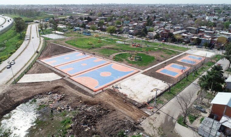 Avanza la renovación integral del Parque del Bicentenario en San Martín