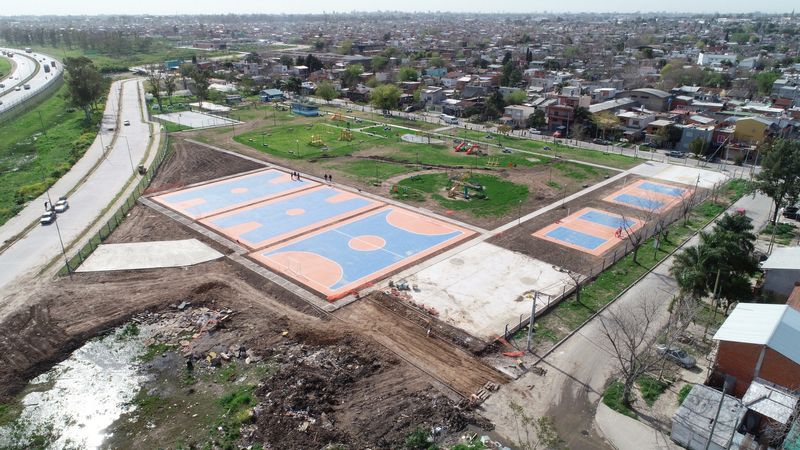 Avanza la renovación integral del Parque del Bicentenario en San Martín