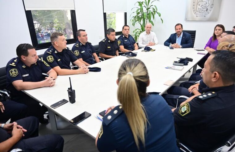 Sujarchuk recibió a los nuevos jefes policiales y convocará a una Mesa de Coordinación con autoridades federales