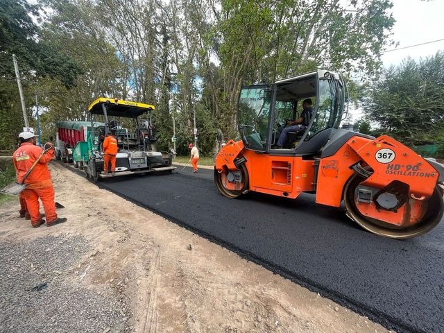 Escobar intensifica la obra de repavimentación y puesta en valor de la Ruta 26 